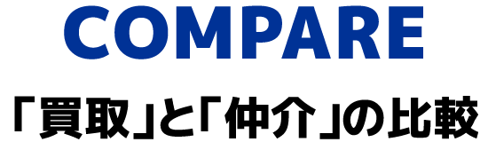 「買取」と「仲介」の比較